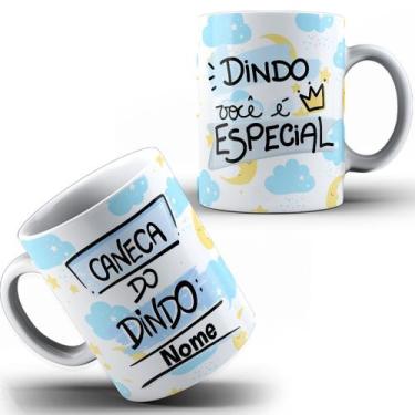 Imagem de Caneca Padrinho Dindo Personalizada Com Nome Batizado Tio Você É Espec