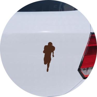 Imagem de Adesivo de Carro Jogador de Futebol Americano - Cor Marrom - Melhor Ad