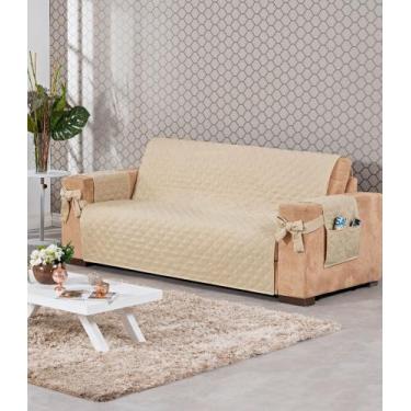 Imagem de Kit Capa Protetora Pra Sofa Matelado Com Laço 3 Lugares Menor Preço Ma