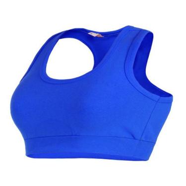 Imagem de Kit 5 Top Academia S/ Bojo Feminino Modelo Nadador Liso Revenda - Adri