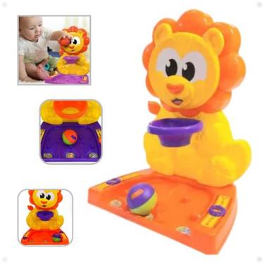 Imagem de Cesta Basquete Leão Bolinha Brinquedo Bebê Marcador Pontos - JXP BRINK