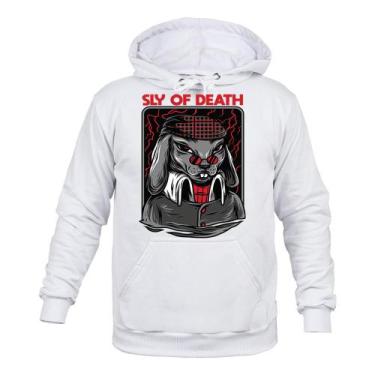 Imagem de Moletom 100% Algodão Quente Sly of Death - Surprass, Branco, P