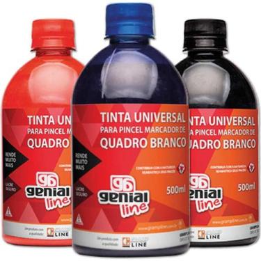 Imagem de Tinta Marcador Quadro Branco Reabastecedor GE-500ML Vermelho - Gramp L