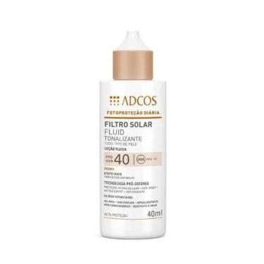 Imagem de Adcos Protetor Solar Fluid Tonalizante Fps 40 Ivory 40 Ml, Filtro Sola