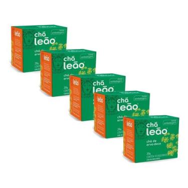 Imagem de Chá Leão Erva-doce Em Sachê 30g 15 U Kit 5, Chá Leão Erva doce Em Sach