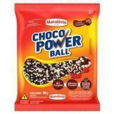 Imagem de Choco power ball mini chocolate branco e ao leite 500g mavalério