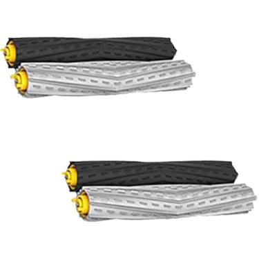 Imagem de Amyehouse 2 conjuntos de peças de reposição de escova de rolo extrator compatíveis com iRobot Roomba 800 900 séries 805 860 870 880 890 960 961 980 981 985 acessórios para aspirador de pó