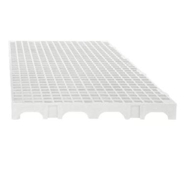 Imagem de Estrado Piso Pallet Plástico Resistente 25X50 Paletes Branco - Triopla