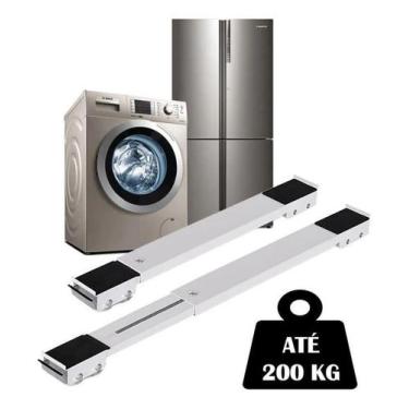 Imagem de Base Ajustável Máquina De Lavar E Geladeira Com Rodinhas - Suporte Fog