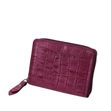 Imagem de Carteira Feminina Couro Legítimo Zíper Cnh Mariart Citrino