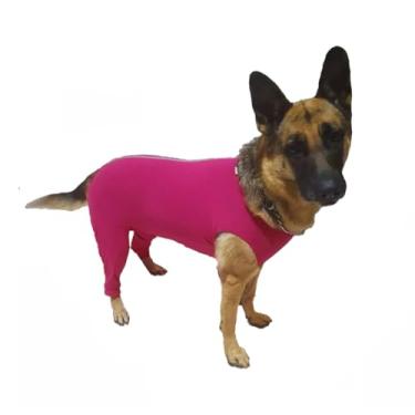 Imagem de Roupa Protetora Pós Cirúrgica Pet Para Cachorro Membros Posteriores Pernas Traseira (Rosa, 1)