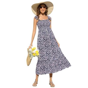 Imagem de Vestido de maternidade feminino tomara que caia dividido, evasê, casual, vestido de fotografia para chá de bebê, Azul-marinho - JD, P