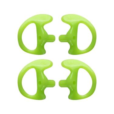 Imagem de KEYBLU Substituição de rádio universal, plugue auricular de silicone macio para kits de áudio de tubo de bobina de rádio bidirecional, para fone de ouvido acústico Walkie Talkie (verde, pequeno, 2