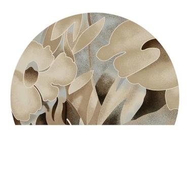 Imagem de Tapete redondo abstrato para sala de estar tapetes macios para sala de jantar embaixo da mesa, tapete antiderrapante para entrada de escritório e cozinha (flor 20,120 x 180 cm)