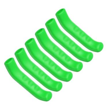 Imagem de HARFINGTON 3 pares de capa de alavanca de freio de bicicleta de silicone protetor de manete de freio antiderrapante capa de proteção de manípulo de freio para ciclismo de estrada de montanha, verde