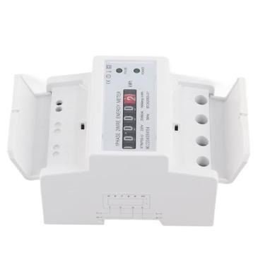 Imagem de Medidor elétrico digital Din-Rail, medidor de energia com display LCD, XTM75S-U Monofásico 4P Tabela guia LCD, 220 V Digital 1 Fase 2 Fio 4P Din Rail Medidor elétrico Medidor (ABS 3)
