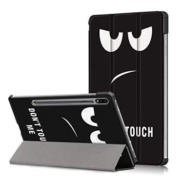 Imagem de Gylint Capa inteligente com hibernação/ativação automática para Samsung Galaxy Tab S7 FE SM-T730, SM-T736B / S7 Plus 12.4 SM-T970, SM-T976B Don't Touch