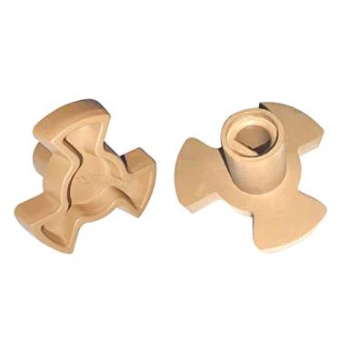 Imagem de SDTC Tech 2 peças de acoplador de mesa giratória de micro-ondas com porta "D", comprimento do eixo, suporte de guia de bandeja de vidro de 1,5 cm para substituição de acoplamento de rolo de