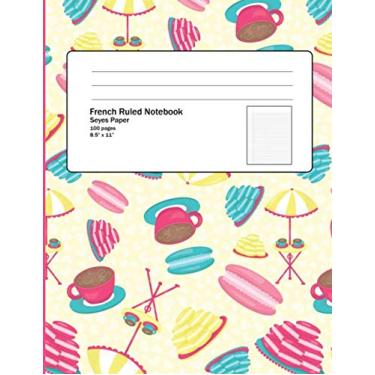 Imagem de French Ruled Notebook Seyes Paper: Paris Cafe