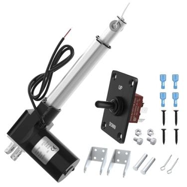 Imagem de RVMARINEPAT Atuador Linear 6000N 12V 6" Curso 1320Lb Atuador De Movimento Linear Para Serviço Pesado 4Mm/S Atuador Elétrico Ip54 Atuador Linear À Prova D'Água Com Interruptor