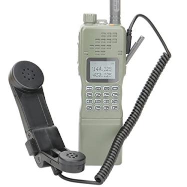 Imagem de Baofeng Rádio de grau militar 2 pinos, microfone tipo K, microfone de alto-falante de mão militar para BaoFeng AR-152 UV-5R UV-S9 Plus UV-82 UV-6R DM-5R Plus Kenwood Wouxun Qansheng Puxing HYT Rádios