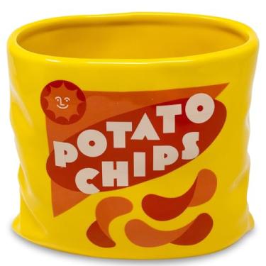 Imagem de ban.do Vaso de batata frita inspirado no vintage, vaso de cerâmica decorativo, vaso de flores grande, decoração exclusiva para casa/cozinha/escritório