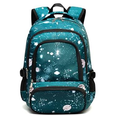 Imagem de Mochila infantil para meninas e meninos, escola primária, mochila para livros, para jardim de infância, Laptop, Ciano, One_Size