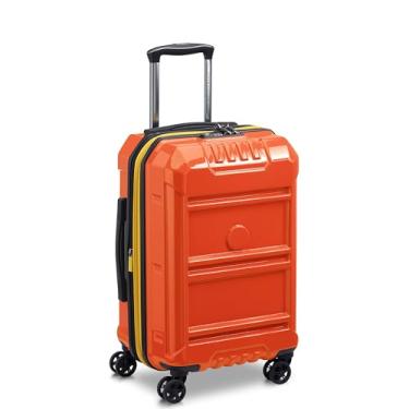 Imagem de DELSEY PARIS Rempart – Bagagem expansível Hardside com rodas giratórias, Laranja, Checked Medium Trunk 26 Inch, Rempart – Bagagem expansível Hardside com rodas giratórias