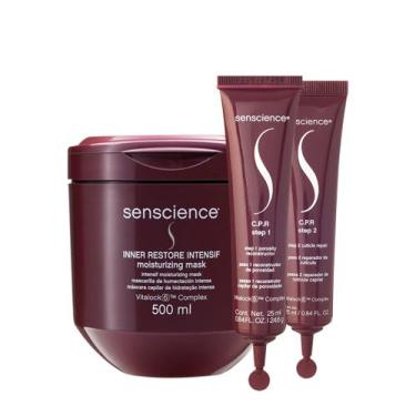 Imagem de Kit Senscience Inner Restore Intensif Máscara 500g e C.P.R. Ampola (2 