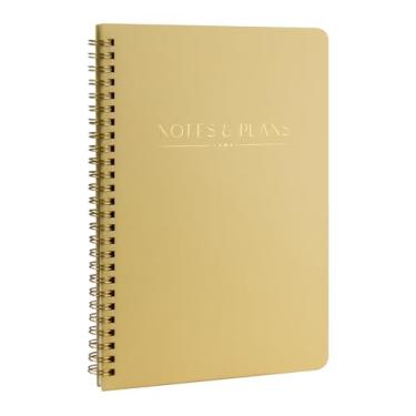 Imagem de innoicco Agenda diária estética e caderno com agenda de hora em hora - Organizador de bloco de notas para o trabalho e agendamento - Agenda de tarefas diárias - Material escolar ou de escritório para