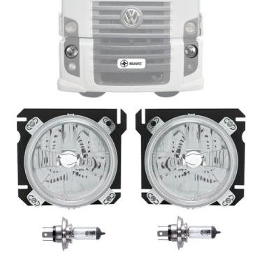 Imagem de Par Farol VW Constellation 19.320 Kit Par Lampadas H4 24V 2006 2007 20