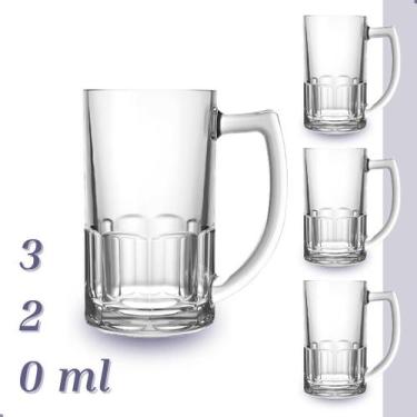 Imagem de Kit 6 Canecas Chopp 320ml Vidro Copos Cervej - ORIGINAL LINE, 1 Unidad