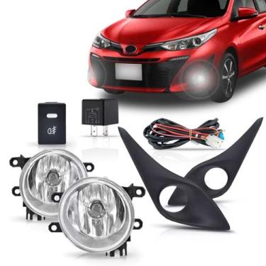 Imagem de Kit Farol Milha Auxiliar Yaris Hatch e Sedan 2018 a 2022 - SP ACESSÓRI