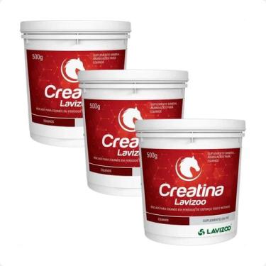 Imagem de Combo 3 Creatina Lavizoo Suplemento para Equinos - 500 g