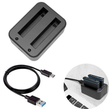 Imagem de Carregador Duplo de Baterias para Câmera Insta360 X3 - Shoot