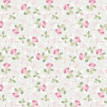 Imagem de Papel Parede Floral Rosas Vermelhas Claras Autocolante Sala