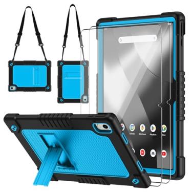 Imagem de Hoibon Capa para tablet Onn 27.9 cm Pro 2024 modelo 100146660, capa resistente à prova de choque infantil com 2 peças protetoras de tela alça de ombro para Walmart Onn 11 polegadas Tablet Pro 2024
