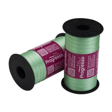 Imagem de Fita de Cetim Progresso 7mm 100 Mts Verde Menta 232