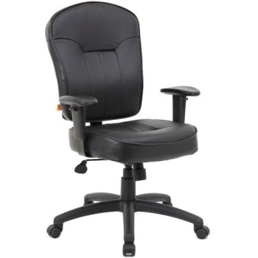 Imagem de Boss Office Products Cadeira de braço ajustável Leather Task preta
