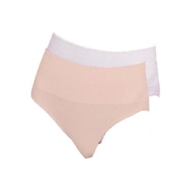 Imagem de Kit com 2 Calcinhas Alta Hope 33110 Colorido, Branco, G