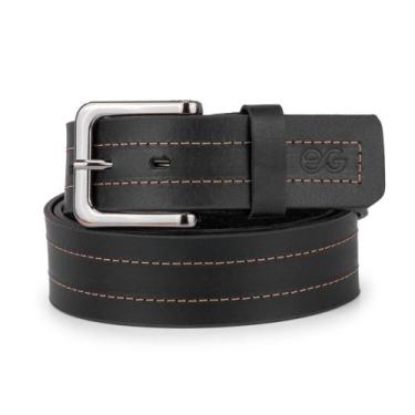 Imagem de Cinto Casual Masculino Fivela Metal Couro Legítimo Fóssil - Ello Griff