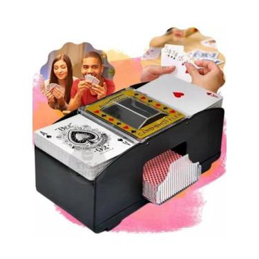 Imagem de Embaralhador de cartas automatico a pilha 20,5x9,5x9,5cm - IMPORIENTE