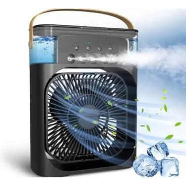 Imagem de Mini Ventilador Umidificador Climatizador Portátil Entrada USB 110V/22