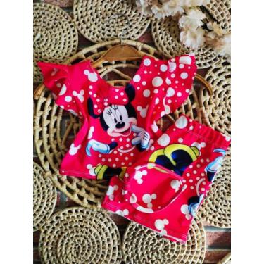 Imagem de Conjunto Menina Malu Temático Minnie Vermelho + Short +Tiara - ACT, 03