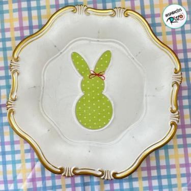 Imagem de Guardanapo de Páscoa - Coelho Verde - 16x32cm - 10 unidades - Rizzo