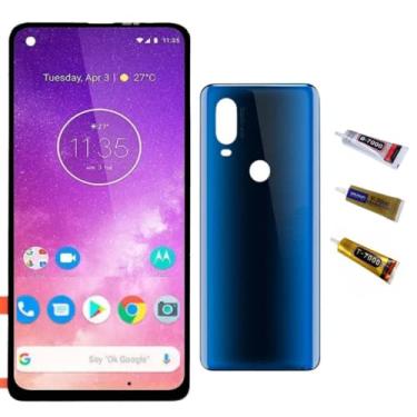 Imagem de Tela Display Lcd Touch Frontal Para Moto One Vison Tampa Cola