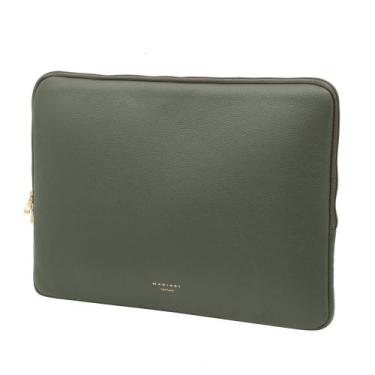 Imagem de Case Para Notebook de 15" Couro Mariart Pitanga, Army
