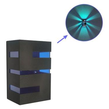 Imagem de Kit com 2 Arandela de Parede + Lente Colorida Com Lâmpada Led - Metais