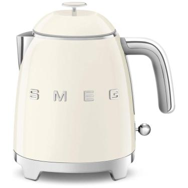 Imagem de Smeg 50s Mini Chaleira Elétrica 800 mL Aço Inoxidável, 220V, 1400W, Creme