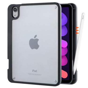 Imagem de Dteck Capa transparente para Apple iPad 11ª/10ª geração (A16/A14) 27.9 cm/27.7 cm (2025/2022) com compartimento de carregamento para lápis, caneta incluída, capa protetora leve e traseira transparente